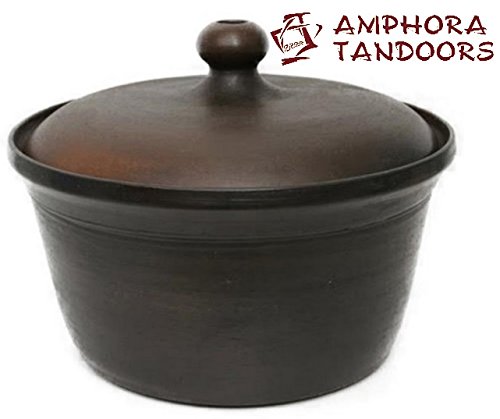 Amfora / Amphora Tandoors Oven Ceramic Casserole with Lid, 3 Litre & # X422 & # x430, # X43D & # x434 & # X44B & # X440, Tandoori Tandir, Tandyr Tandur Grill