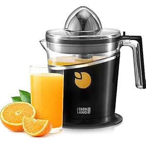 Saftpresse elektrisch 800ml & Verstellbares Sieb – Orangenpresse, Zitruspresse, Zitronenpresse Obstpresse I Orangensaftpresse Citruspresse elektronisch Orange Juicer