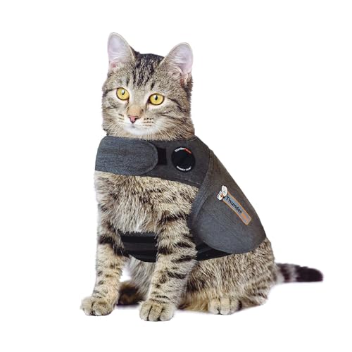 ThunderShirt Classic Cat Anxiety Jacket, Solid Gray, Small by Thundershirt - Used condition - US$32.97