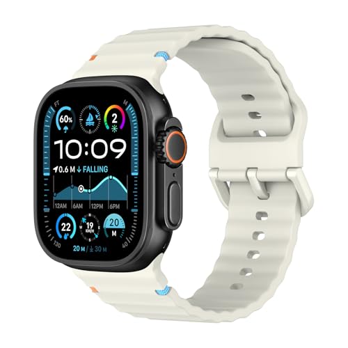 Ya en manzanajugosa.com: Astorgos Reloj Deportivo Correa Compatible con Apple Watch Ultra 3/2/1 49mm,S11/S10 46mm,9/8/7 45mm,SE3/SE2/SE/6/5/4 44mm,3/2/1 42mm, Correa de Silicona Suave Transpirable,LuEtlBlca