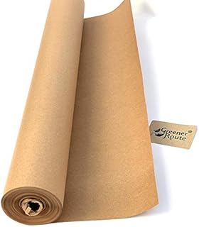 750mm x 25 Meters - Greener Route Imitation Kraft Paper Roll 70gsm- 1 Roll - Eco-Friendly - Biodegradable, Compostable, Recyclable, Plastic Free