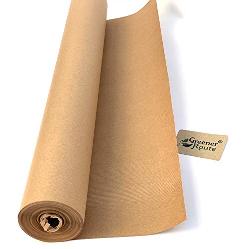 Greener Route Rouleau de papier imitation kraft 70 g/m² - écologique, biodégradable, compostable, recyclable - sans plastique - 750 mm x 25 m Cover