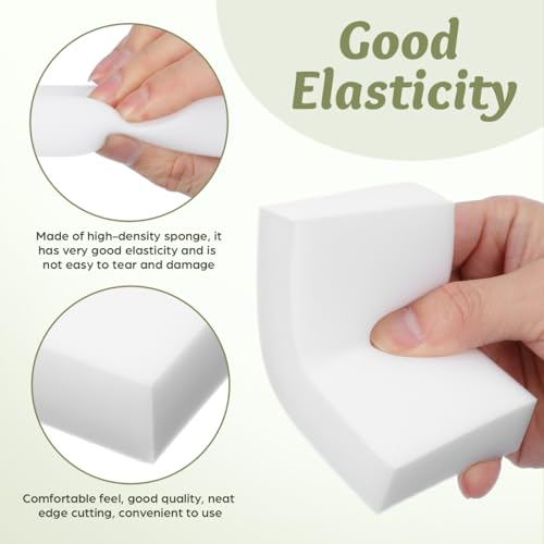 Image of 8pcs High Density Sponge Block Wooden Needle Holder Wool Felting Foam Needle pin Cushion mat Ornament Crafts Hand Embroidery Supplies Felting Materials Shrink Film White Foam Board