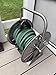 Stainless Steel Garden Hose Reel, Wall Mount or Floor Mounted with 3/4 Inch Brass Fittings Lead hose, 165 Ft Capacity with portable hose reels & Crank Handle