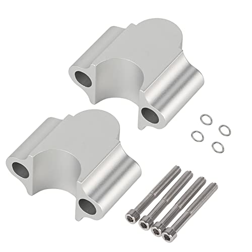 Riser de Guidon,Montant de Guidon de Moto, Poignées pour guidon de moto Poignées Levier de Guidon Universel en Alliage d'aluminium 7/8 in 22mm 30mm Montant de Bride de Moto (Galvanoplastie)