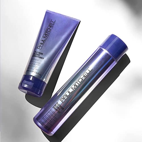 Paul Mitchell Platinum Blonde Purple Conditioner, Cools Brassiness + Eliminates Warmth, For Color-Treated Hair + Naturally Light Hair Colors, 6.8 Fl. Oz. #TOP26