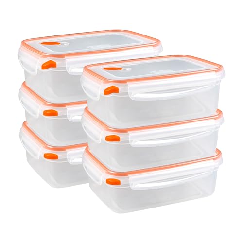 Sterilite 03221106 8.3 Cups Rectangle Ultra-Seal™ Container 6PK