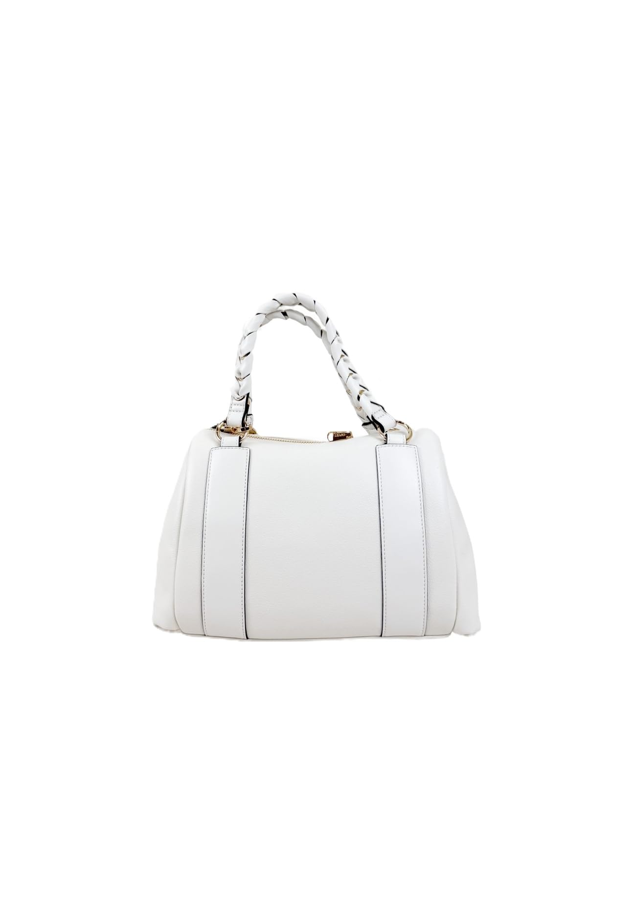 Liu Jo Borsa a Mano Gihen M Bauletto Cream, Similpelle con Tracolla Regolabile e Amovibile, 27 x 21 x 13,5 cm