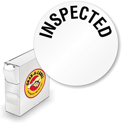 , Tamperproof Destructible White Vinyl with Permanent Adhesive Grab-a-Label Dispenser Box Label, 250 Labels/Box, 0.75" x 0.75"
