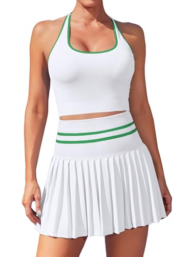 ATTRACO Tennis Sets for Women Outfit Two Piece Golf Pickleball