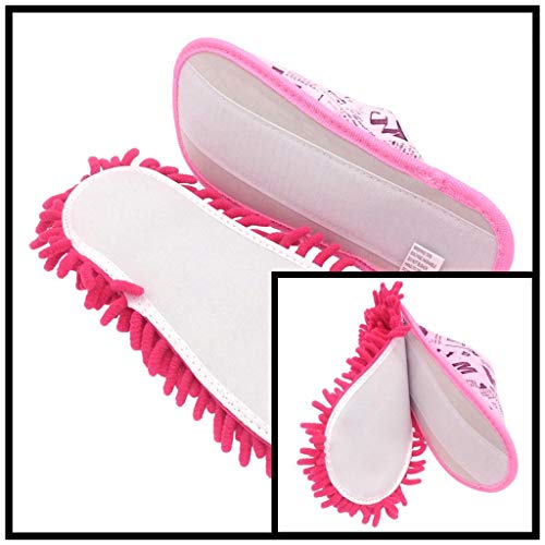 Image of Selric Super Chenille Microfiber Washable Mop Slippers Shoes, Detachable Mopping Shoes, Floor Dust Dirt Hair Cleaner, Multi-sizes Multi-Colors Available