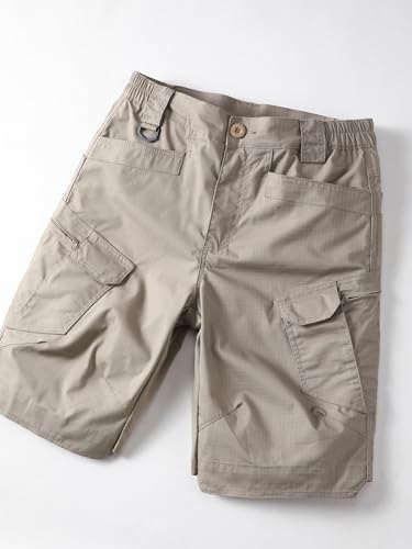 Men's Outdoor Tactical Stretch Cargo Shorts Ripstop Work Hiking Shorts3