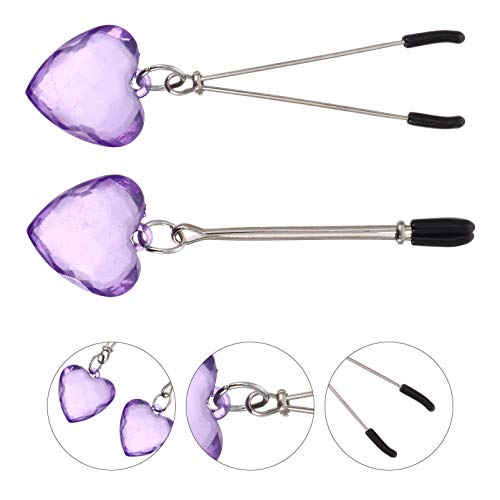 ARTIBETTER Braçadeira de Mamilo Coração Clipe de Leite Clipe de Mamilo Clipe de Clitóris Joias de Ma