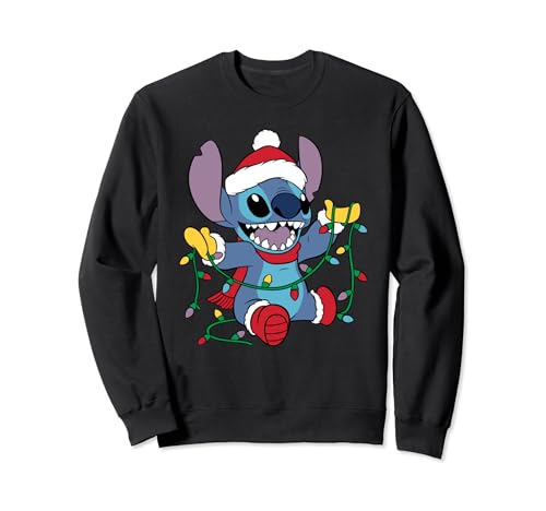 Lilo & Stitch Christmas Lights Sweatshirt