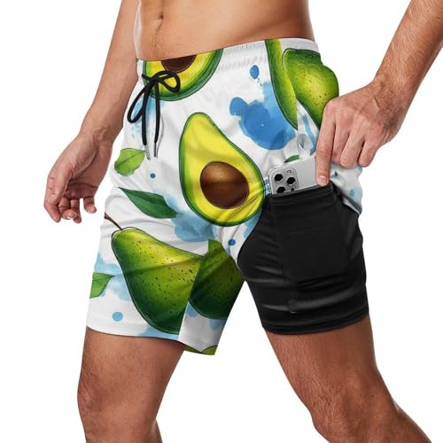 Supdreamc Mens Big & Tall Cargo Short Board Shorts Basic Underwear with Pockets