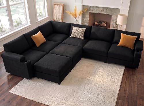 HOMYHOMEY Modular 8-Seater Chenille