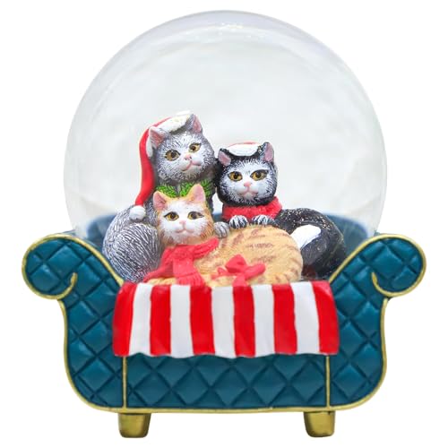3D-Katzen-Schneekugel für Kinder, 100 mm (D)...