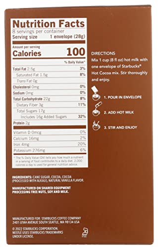 Starbucks Classic Hot Cocoa (Classic, 8 Count (Pack Of 1) #TOP3