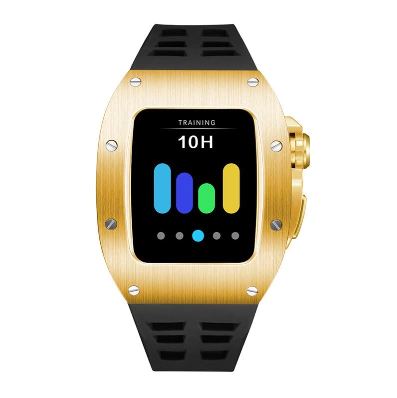 Kit modification Apple Watch 45 mm noir doré pour changer de style
