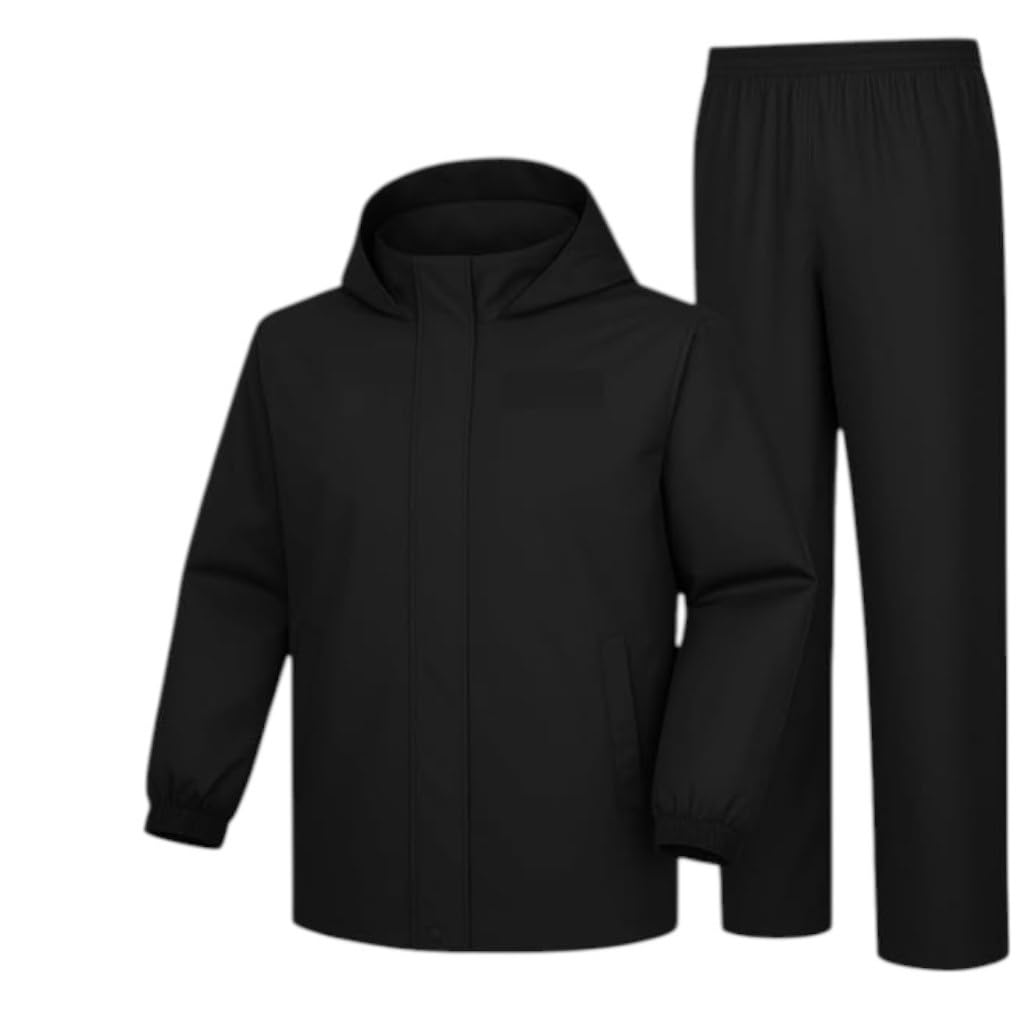 4v1 TLN® Men’s Waterproof Raincoat with Hood | Lightweight Windproof & Breathable Rain Jacket | Full-Length Durable All-Season Protection | Travel, Bike & Motorcycle Q21-picture-19