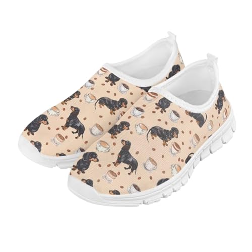 School Sneakers for Girls Animal Print Slip on Tennis Shoes Breathable Lightweight Running Shoe2