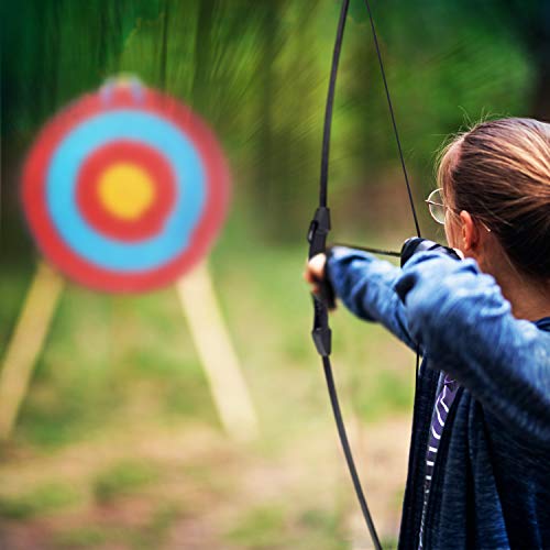 COMPLETE Archery Kit For Teens | Bow and Arrow with Target for Teens | Archery Kit with 12 Arrows and 1 Straw Target Archery | Kids Hunting Bow and Arrow with Arrow Targets for Shooting Outdoor