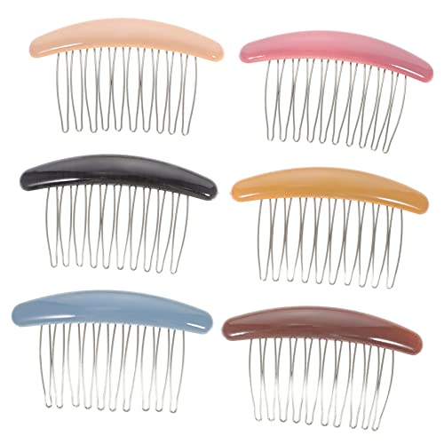 SHERCHPRY 6Pcs Non Slip Hair Side Combs Decorative Hair Combs for Women and Lightweight Styling Accessories Occasion