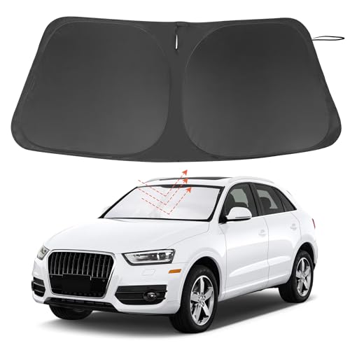 Windshield Sun Shade Custom Fit for 2013 2014 2015 2016 2017 2018 Audi Q3 Accessories Foldable...
