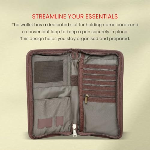 Image of SWISS MILITARY Travel Organizer Wallet with Multiple Pockets for Passports, Passport & Card Organizer, 1680D Nylon, Durable, Stylish, Secure Cash, Cards, SIM & Coins, Travel Essentials, Unisex