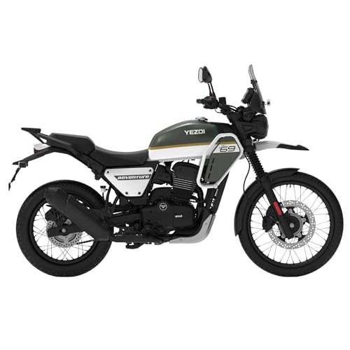 Image of YEZDI Adventure Disc Bike Glacier White Spoke Wheels Booking for Ex-Showroom Price