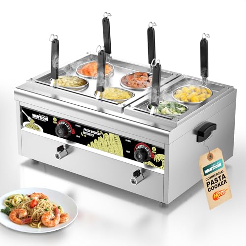 WantJoin Commercial Pasta Cooker Dual Zone