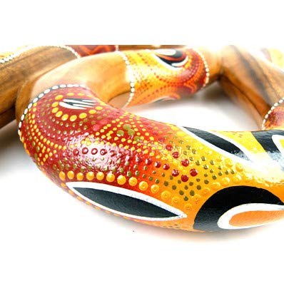 Didgeridoo spirale forme S. Fabrication artisanale en bois.