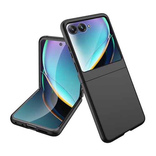 ENCASED SlimShield Custodia Motorola Razr 50 Ultra (2024): Protezione Cerniera E Vetro Temperato Incluso, Nero