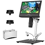【Beste Wahl für Münzsammler - Linse A】 Linse A des Digitalmikroskops LM249M kann eine Münze vollständig erfassen. Mit dem verbesserten Ständer Objektabstand bis zu 13 Zoll. Dime, Penny, Nickel, Quarter, Dollar, sogar der große Silberdollar, es ist einfach, die gesamte Münzansicht zu erhalten. Aufgenommene Bilder können auf der mitgelieferten 32-GB-SD-Karte gespeichert werden, um sie mit anderen zu teilen.