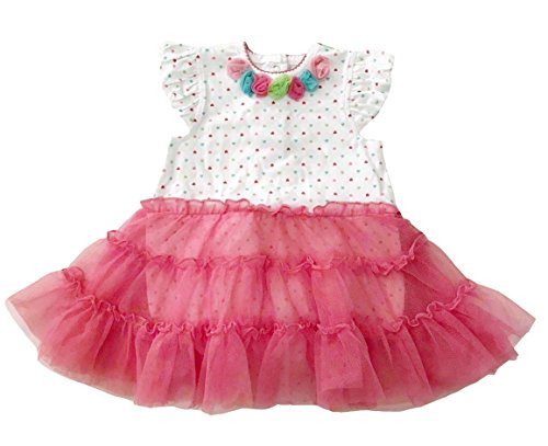 Little Me Tutu Popover For Baby Girls (3 Months, Pink)
