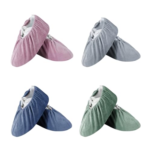 FENGCHUANG 4 Stück Schuhüberzieher, Rutschfeste Sohle...