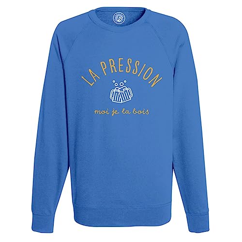 Sweat shirt homme La Pression je la bois, le confort idéal pour vos apéros