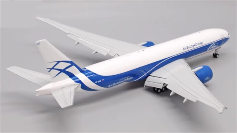 ACE HOBBY for JC Wings AirBridgeCargo for Boeing 777-200LRF VQ-BAO Flaps down 1:200 Aircraft Pre-built Model