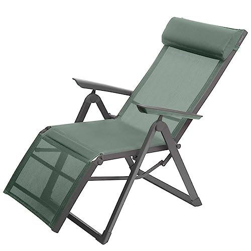 Hespéride - Fauteuil de Jardin inclinable Decima Vert Olive et Graphite
