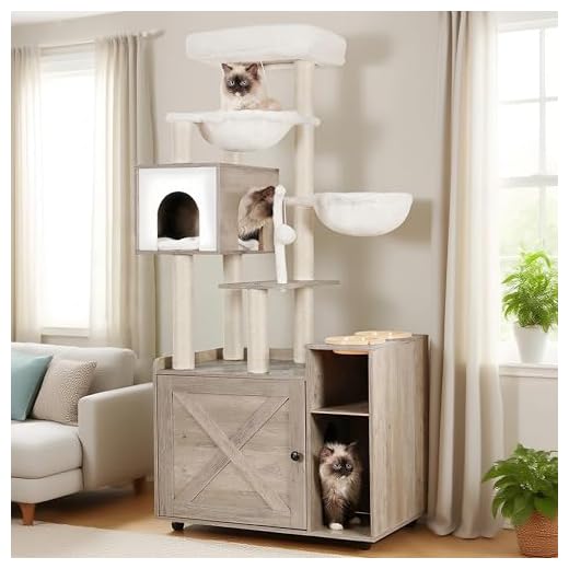 All-in-One Cat Furniture with Litter Box