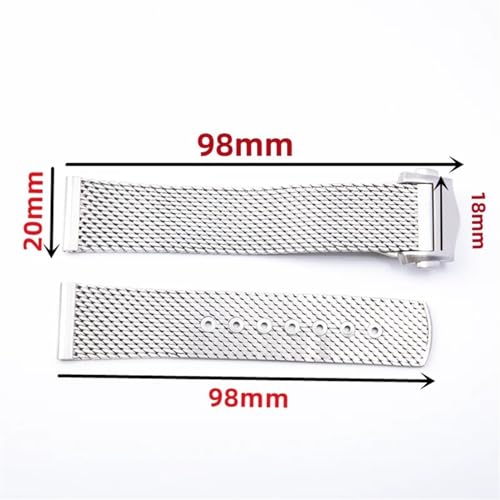 Omega Strap 007 Seamaster Diver 300 bracelet de rechange robuste 20mm