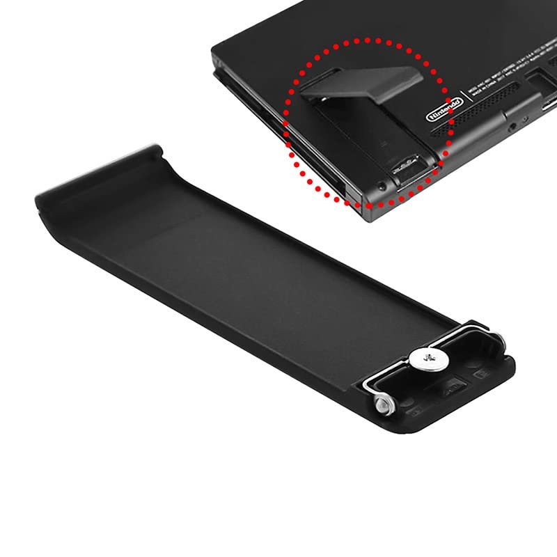 OYSTERBOY Replacement SD Card Cover/Stand Kickstand Black for NS Switch