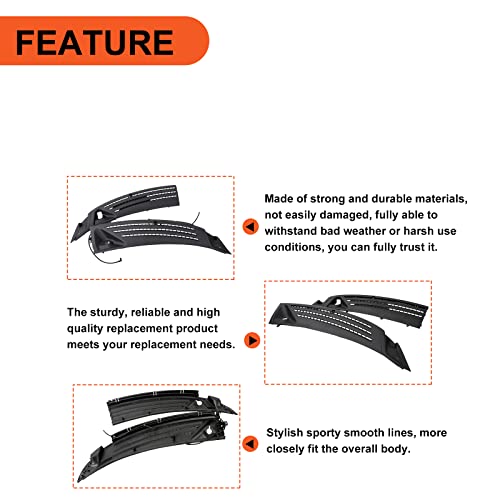 Image of ECOTRIC Windshield Wiper Cowl Panel Compatible with 2004-2008 Ford F150