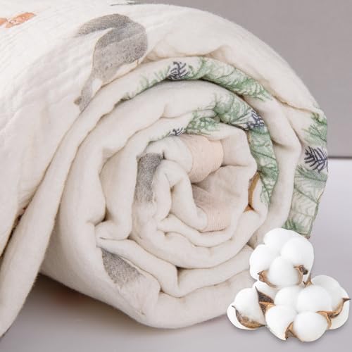 Image of Toddler Bath Towel - Soft Muslin Baby Towel with Hood 25x51 Inches - Absorbent Hooded Bath Towel for Infant & Toddler 0-4 Years - Cute Animal Beach Towel (Forest Squirrel)