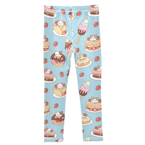 Leggings for Girl,Comfortable Kid's Stretch Pant,Casual Athletic Legging Bottoms for Yoga Dance Workout 4-10 Year2