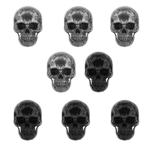 8pcs Skull Fridge Magnets, Spooky Gothic Decorative Refrigerator Magnets Cool