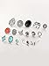Mtlee 18 Pairs Assorted Boho Stud Earrings Set Vintage Round Beads Earring for Women and Girls