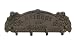 Upper Deck Antique Style Iron Barber Haircut and Shave Coat Rack Brown