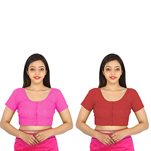 Image of Namita Women's Rubia Cotton Solid Half Sleeve Blouse