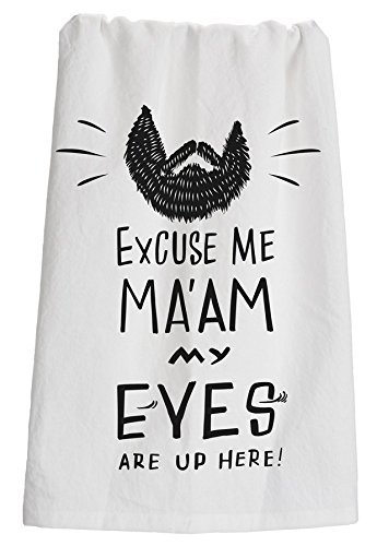 WorldCare® 26979 Cotton Kitchen Towel, My Eyes are Up Here
